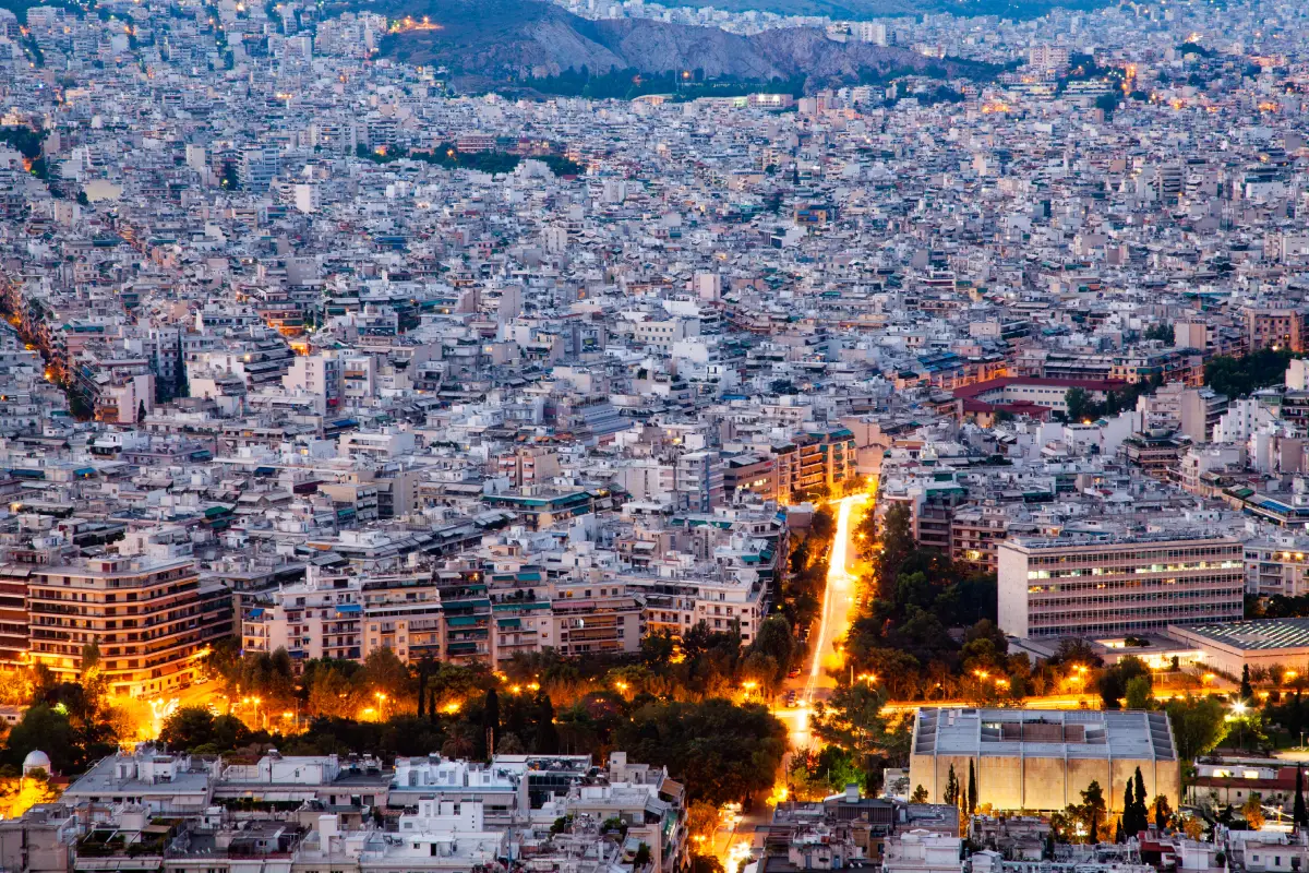 Panoramablick über Athen, eine der besten Städte für den Hauskauf in Griechenland