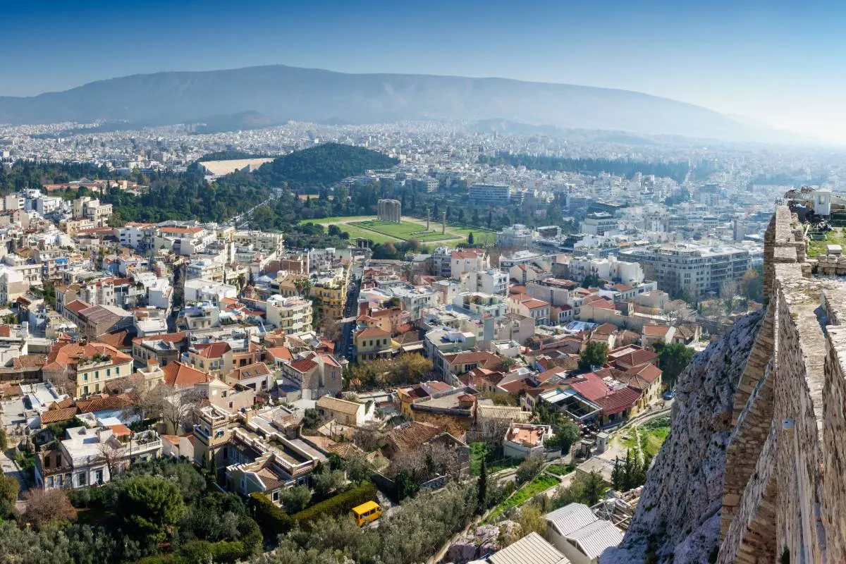 Luftaufnahme von Athen, Griechenland