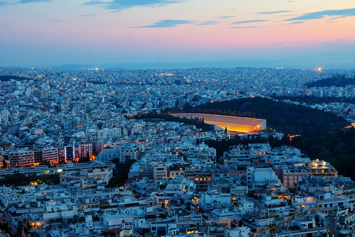 Athen mit dem alten Olympiastadion