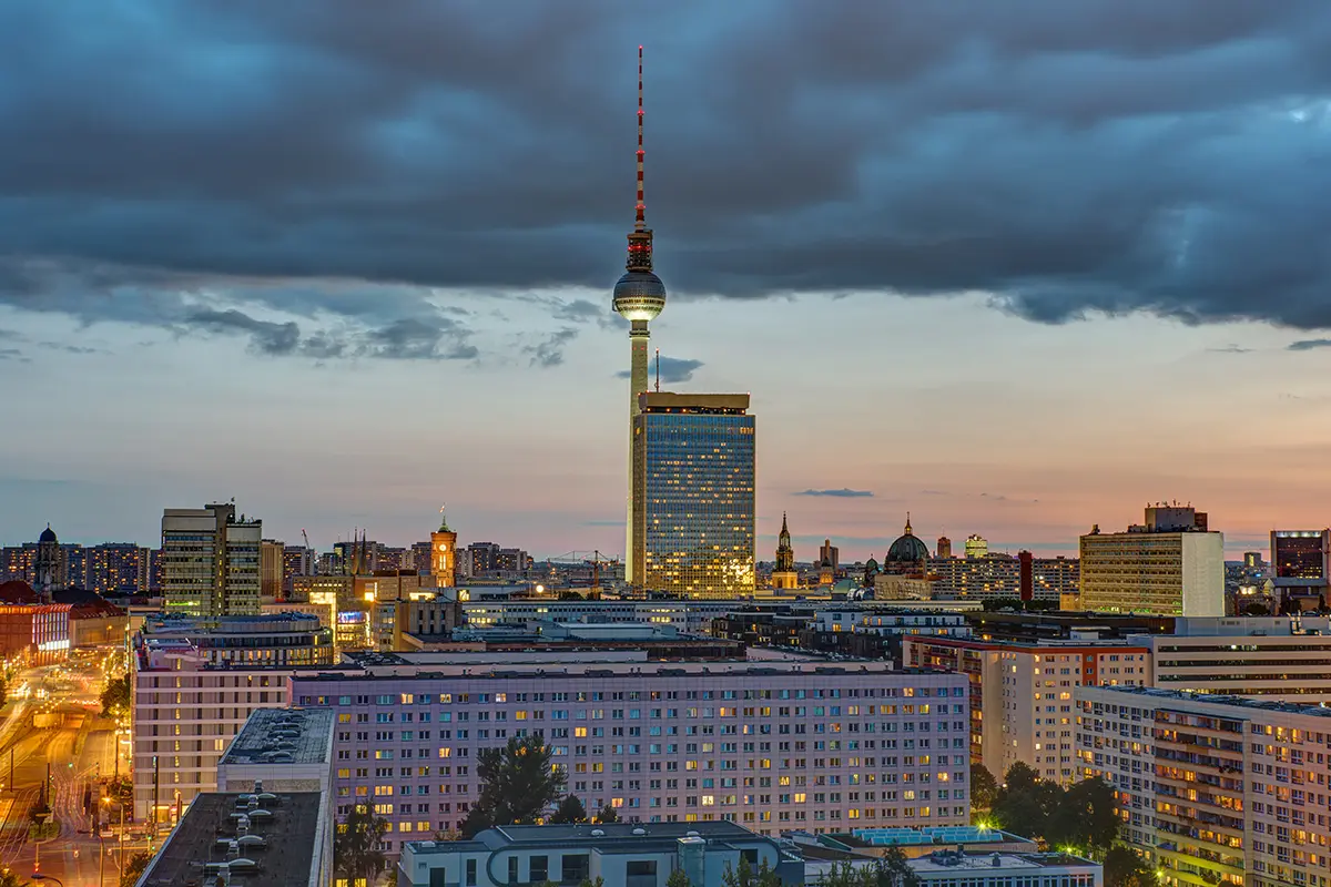 Die Berliner Innenstadt mit dem berühmten Fernsehturm